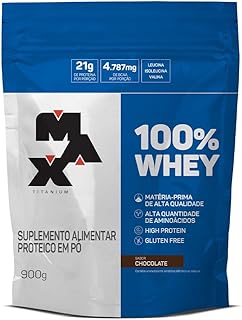 Max Titanium 100% Whey - 900G Refil Chocolate