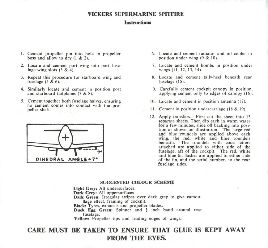 Spitfire II Instructions 3