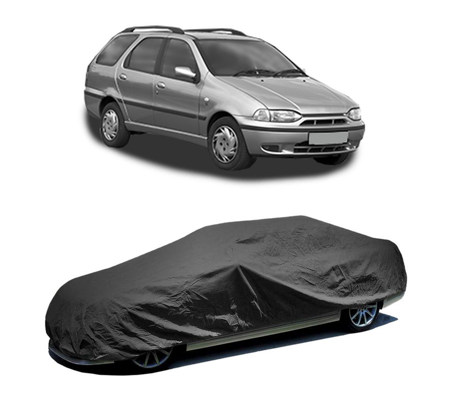Husa tip prelata auto pentru FIAT PALIO Weekend (178_, 173_, 373_, 374_, 171_) 1996 - 2012,culoare negru, material textil impermeabil, rezistanta la intemperii praf UV, CARPASSION Husa Protectie