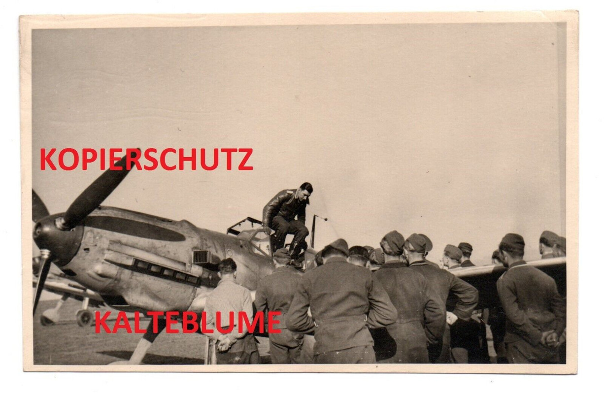 2 WK Foto Hauptmann Werner Mölders , Messerschmitt Bf-109 , Jagdgeschwader