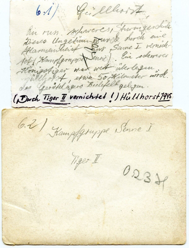 Panzer Tiger II Kennung -122- KG Senne Bielefeld Hüllhorst 1945 -SU-152 Killer- (2)