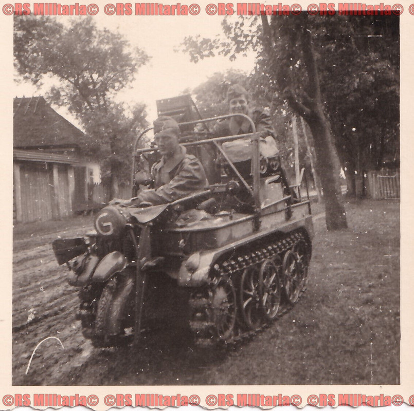 Kettenkraftrad für Feldfernkabel Sd. Kfz. 2-1 Kennung PzArtRgt 75 3.PD