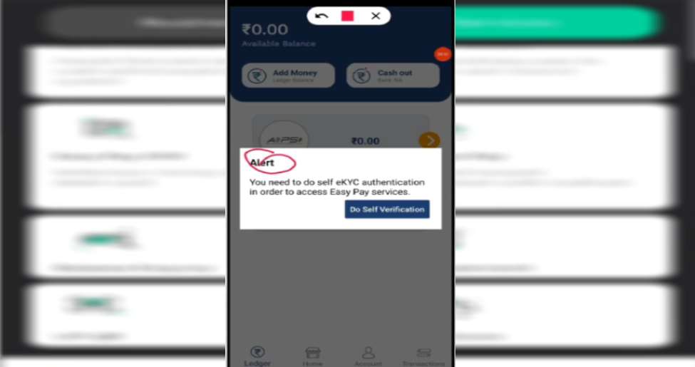 Verify EasyPay Account with SMS Verification