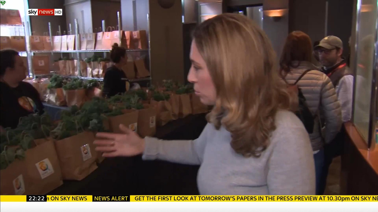 24 January - 22.00.00 - Sky News At 10. Anna Botting with the ma