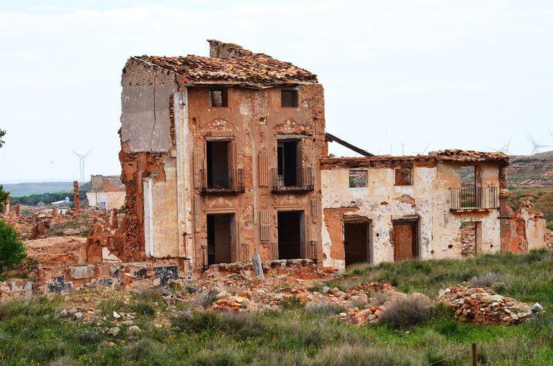 BELCHITE VIEJO-24-4-2014-ZARAGOZA - Pueblos y lugares abandonados/deshabitados-2011 AL 2024 (10)