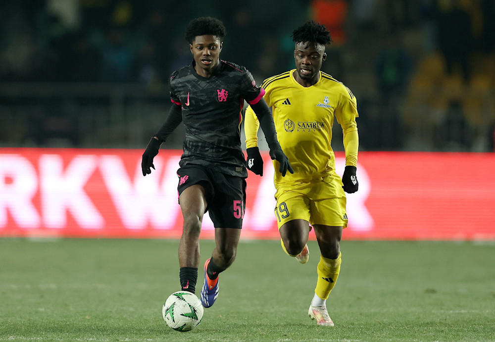 Samuel Rak-Sakyi featured for the Blues during our UEFA Conference League season