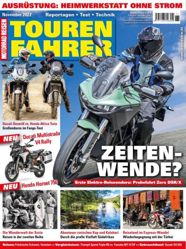 Cover: Tourenfahrer Motorradmagazin No 11 November 2022