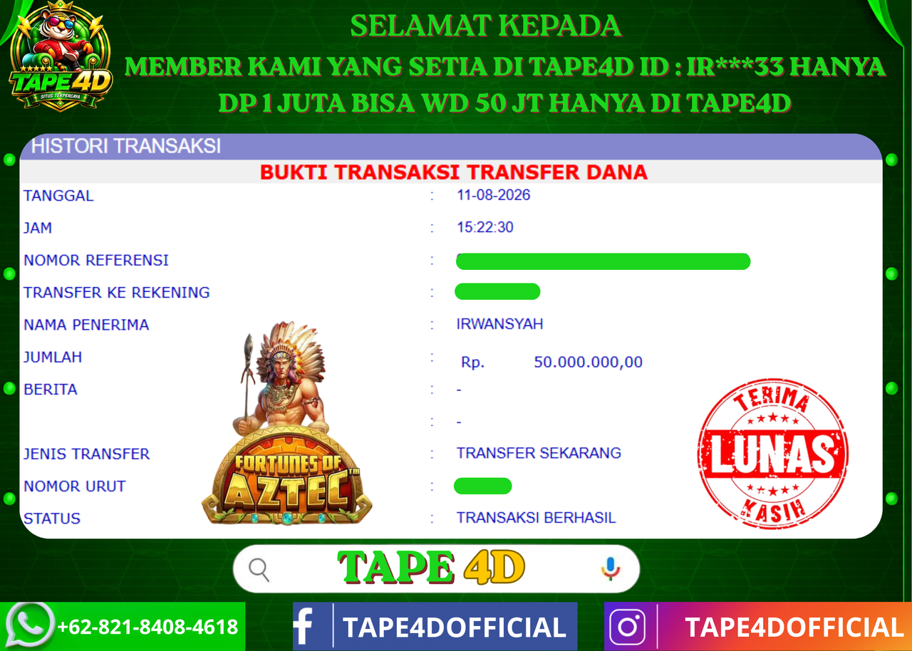 TAPE4D FORTUNE OF ASTEC PRAMATIC PLAY 50.000.000-LUNAS