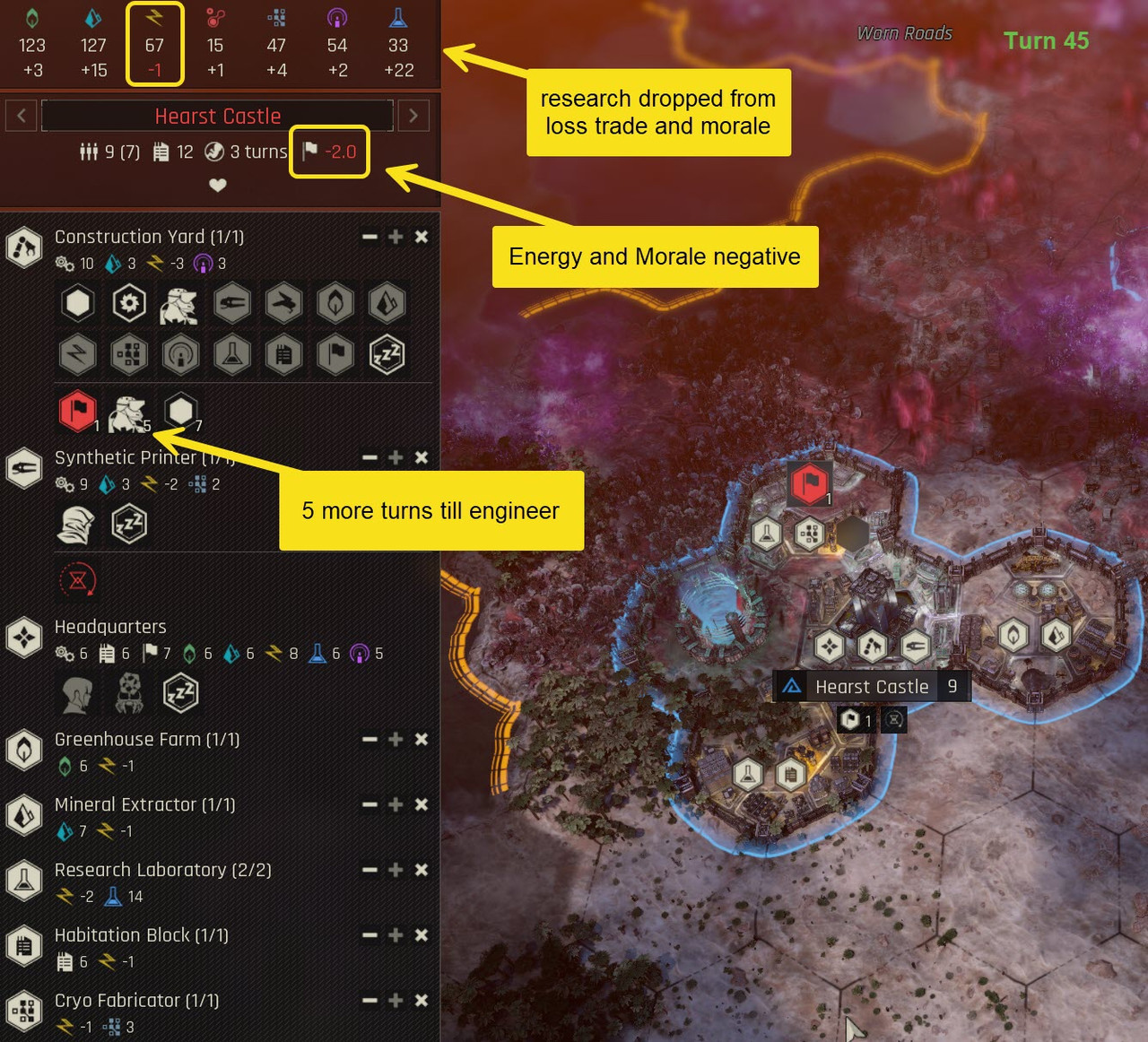 turn 45 city status