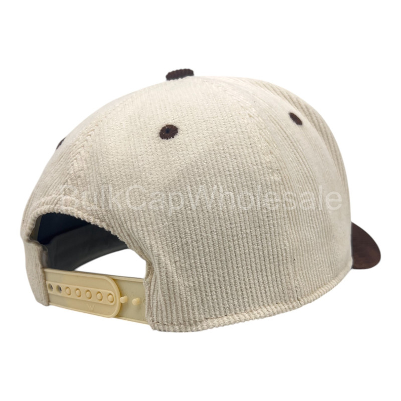Baseball Cap Snapback Adjustable Size Corduroy Hat 5 Panel Ball