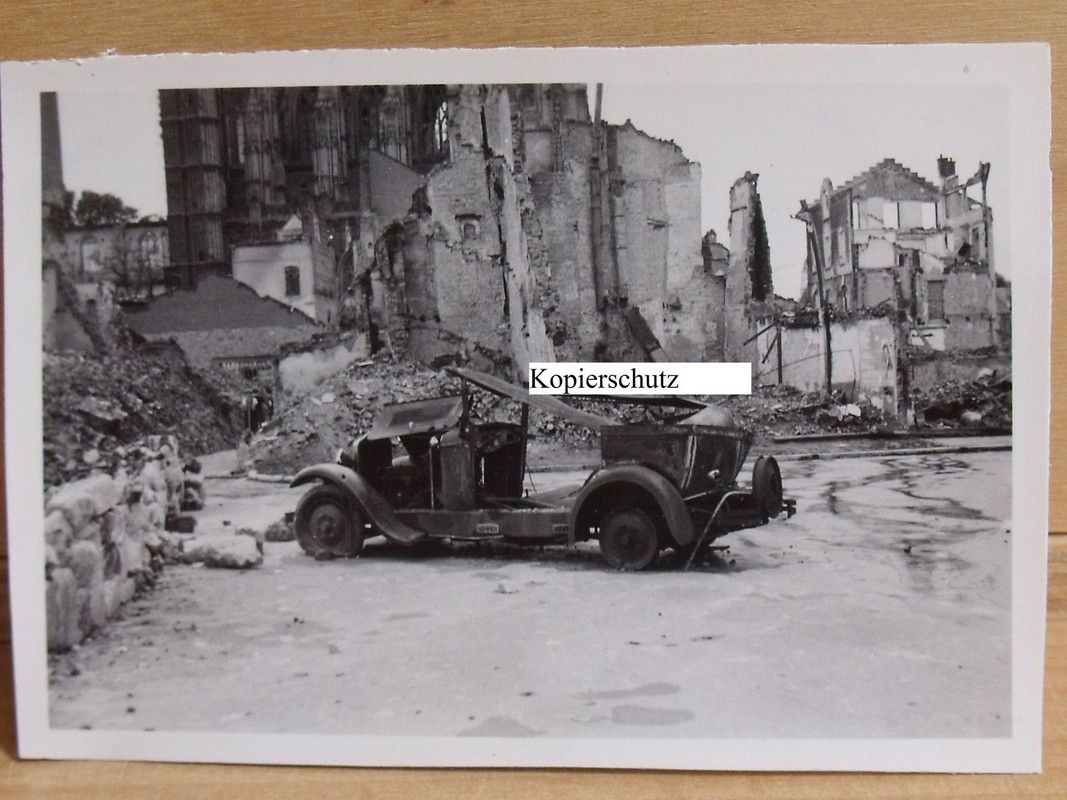 Abbeville - Frankreich - zerstörte Stadt - zerst