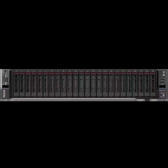 Servidor Lenovo SR650 V3 em um rack de data center