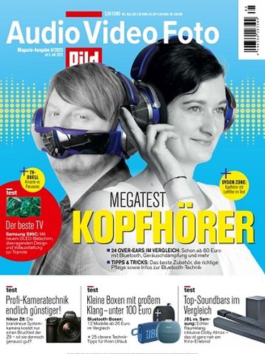 Cover: Audio Video Foto Bild Magazin No 08 August vom 05  Juli 2023