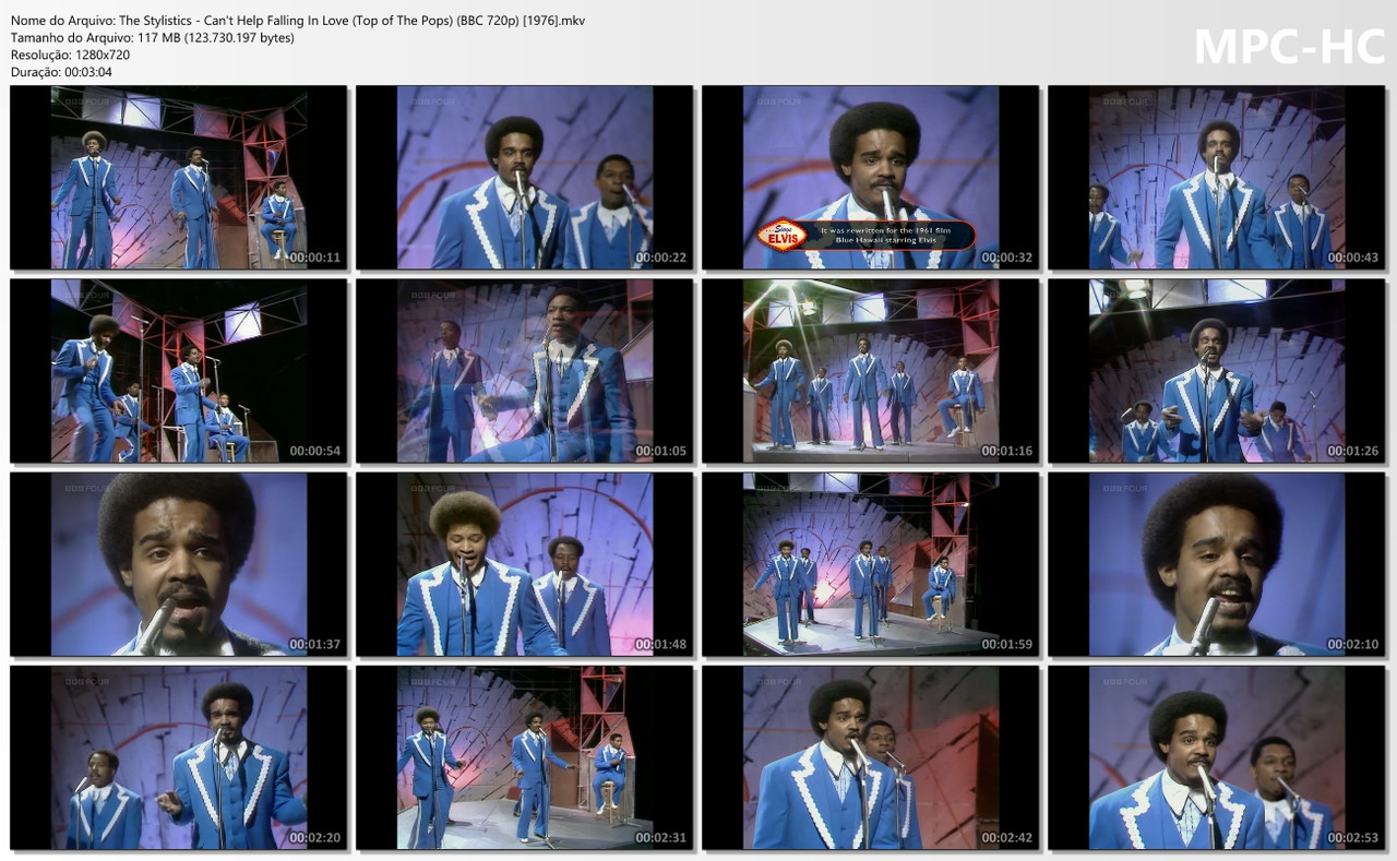 The Stylistics - Can't Help Falling In Love (Top of The Pops) (BBC 720p) [15.04.1976]