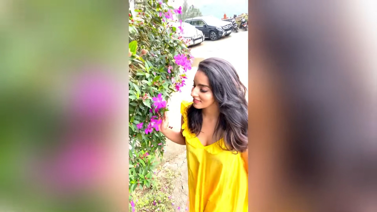 Malavika Menon Hot sexy breasts in yellow nightwear.webm_snapshot_01.46.884