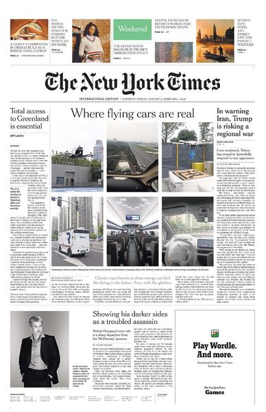 The New York Times International January 31.01 February 2026 The New York Times International January 31.01 February 2026