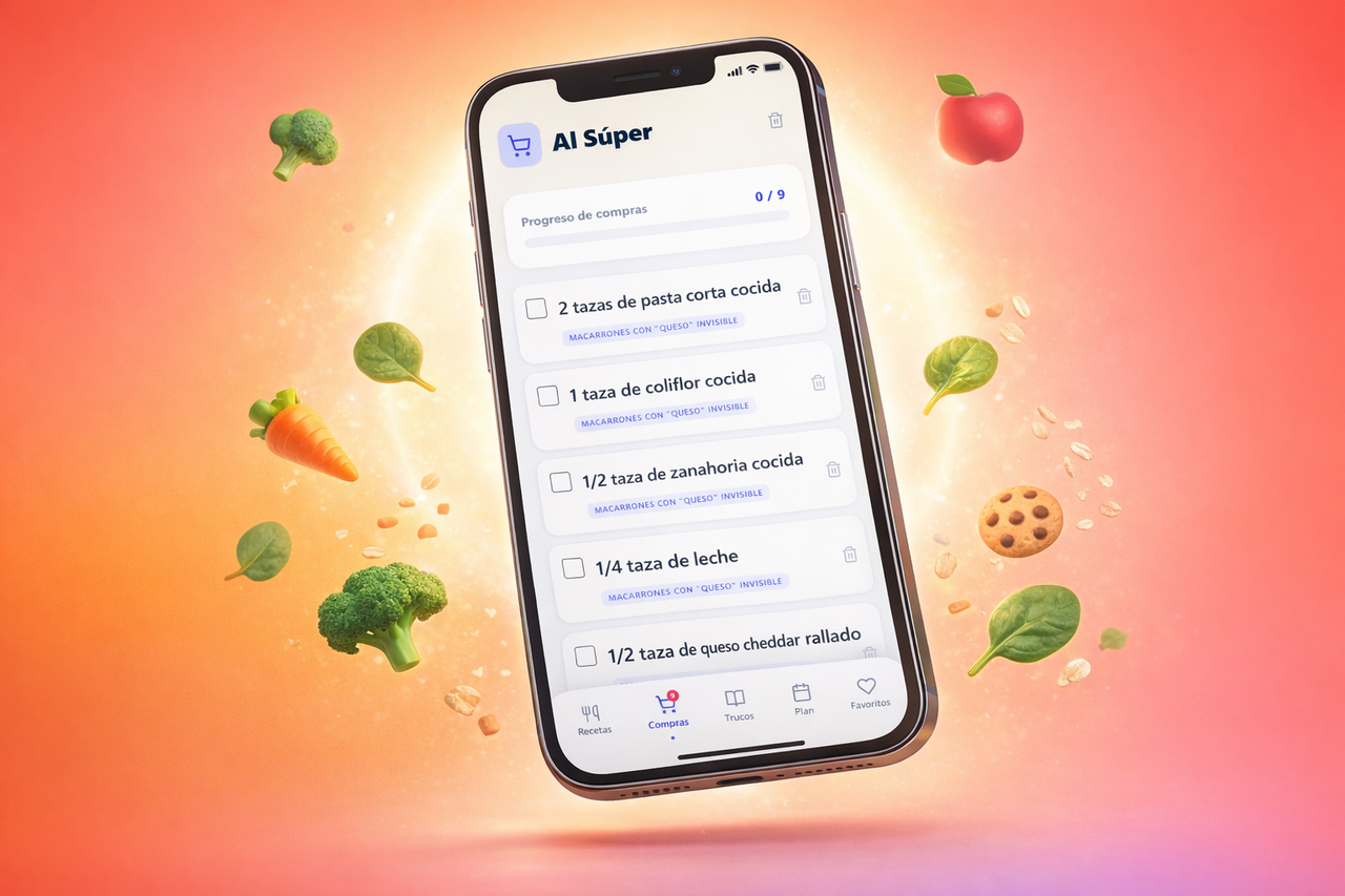 Mamá haciendo compras tranquila