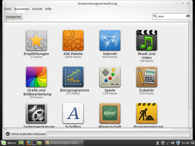 Linux Mint 18 Anwendungsmanager