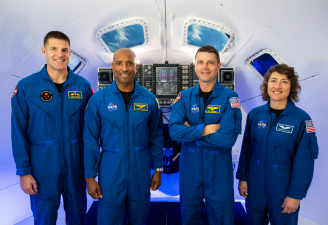 Artemis II Crew für den Mondflug