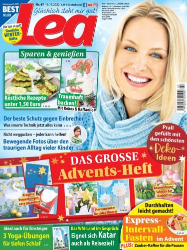 Cover: Lea Frauenzeitschrift No 47 vom 17  November 2022