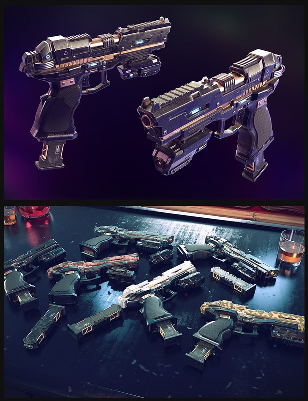 Cyberpunk Pistol Cyberpunk Pistol