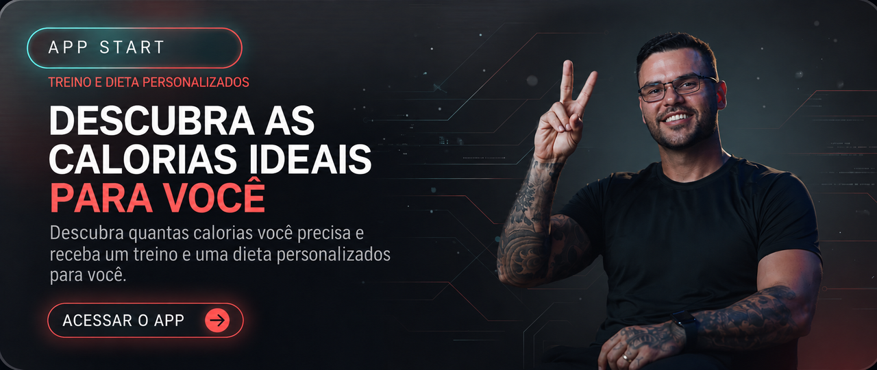 Banner para descobrir calorias
