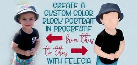 Creating A Custom Color Block Portrait in Procreate
