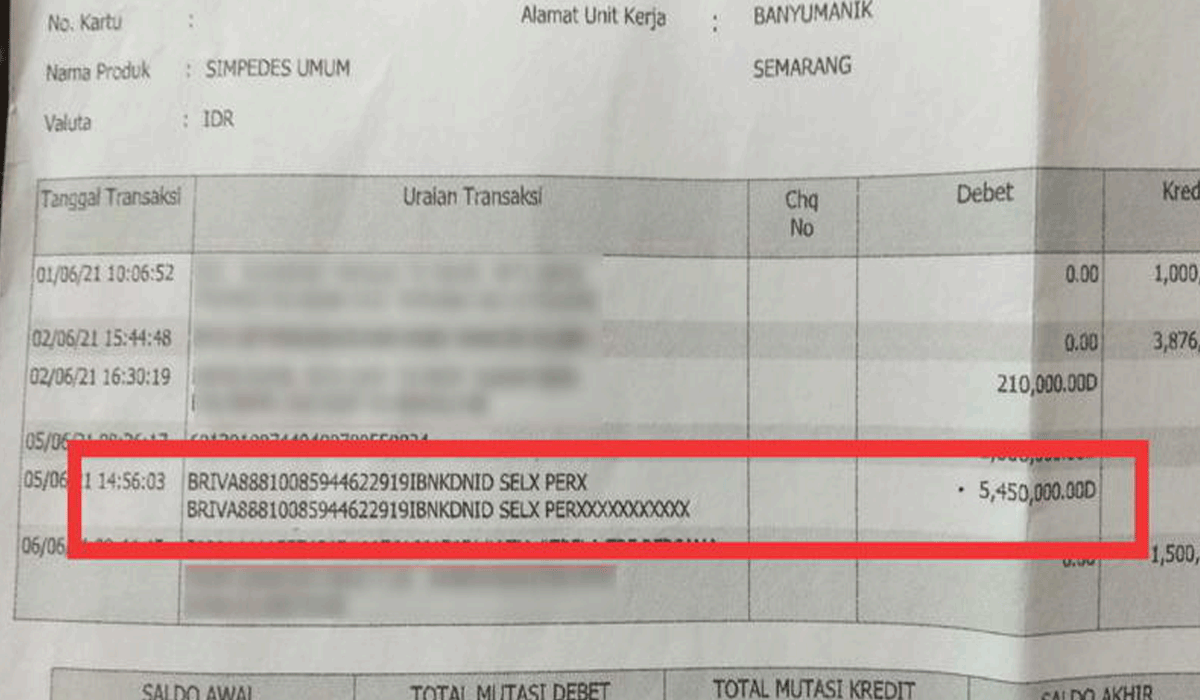 Cara Cek Mutasi & Status Penyitaan Rekening