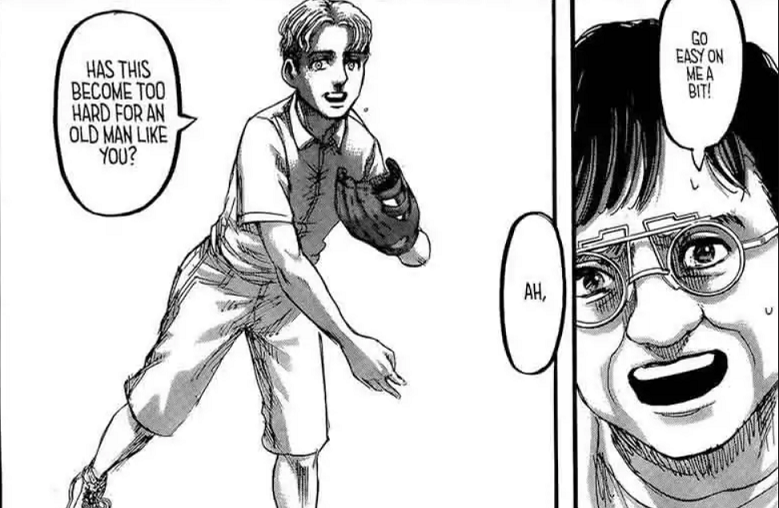 Tom dan Zeke bermain lempar tangkap