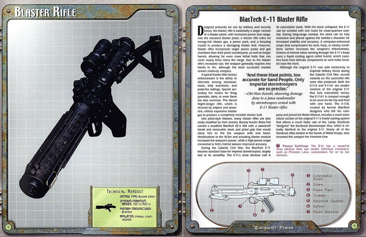 Stormtrooper blaster Guide to Weapons & Technology