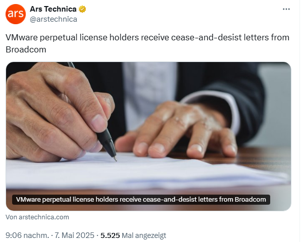 Broadcom cease and desist letters