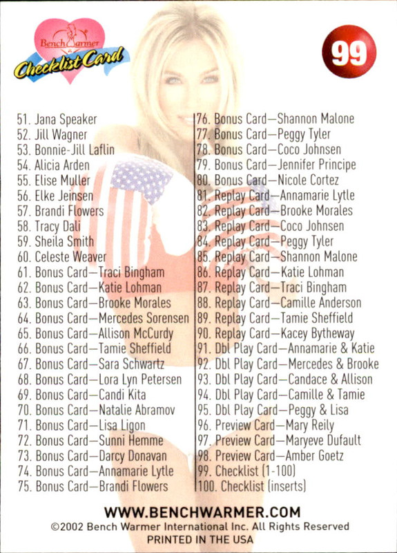 2002 Bench Warmer Series 1 Cards #1-100 You Pick the Cards You Need - Bild 199 von 201