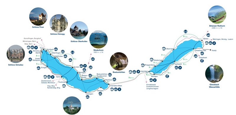 Dia 20: Excursión en barco por Thunersee: Spiez y Thun. - Suiza: nueve días en transporte público. (1)