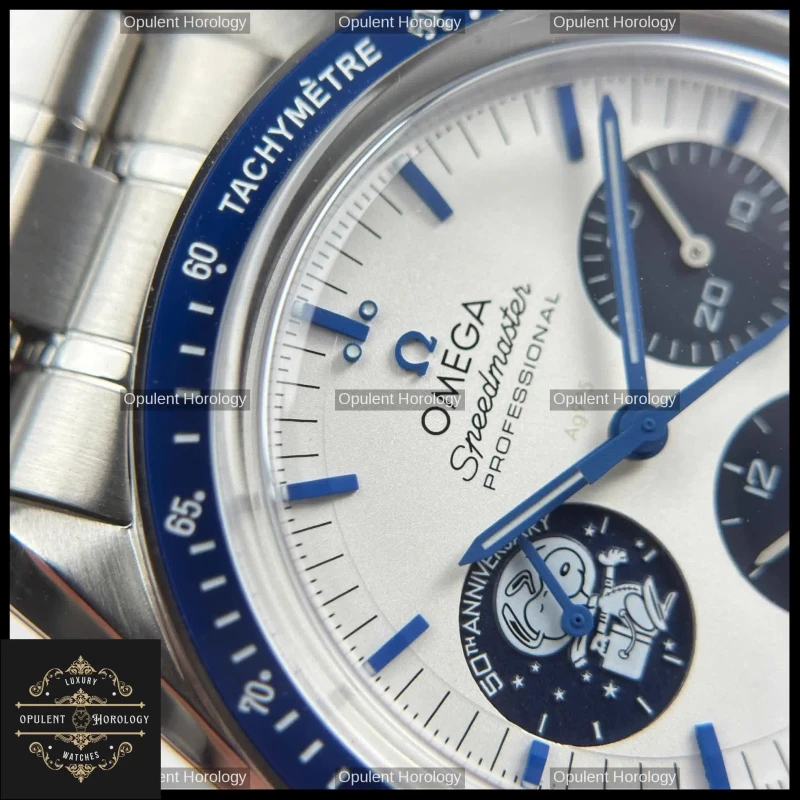 Omega Speedmaster Silver Snoopy 50th Anniversary 42mm Chronograph - Super Clone