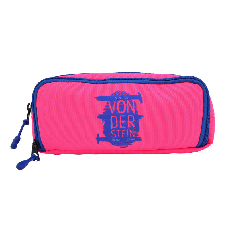 VONDERSTEIN NEON PINK BLUE INSULATED PENCIL CASE 