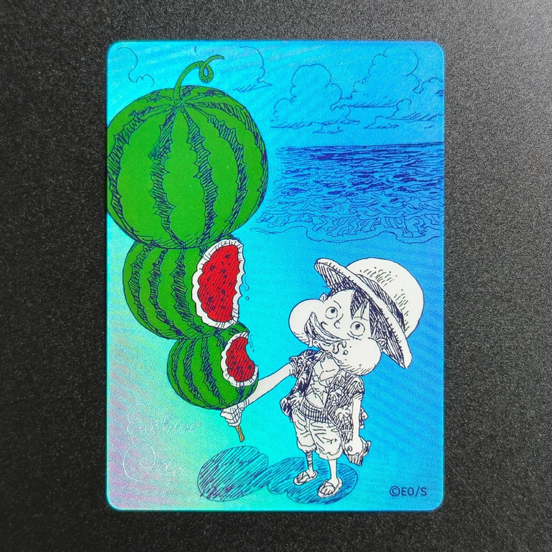 One Piece Monkey D Luffy Watermelon Proxy Collectible Card