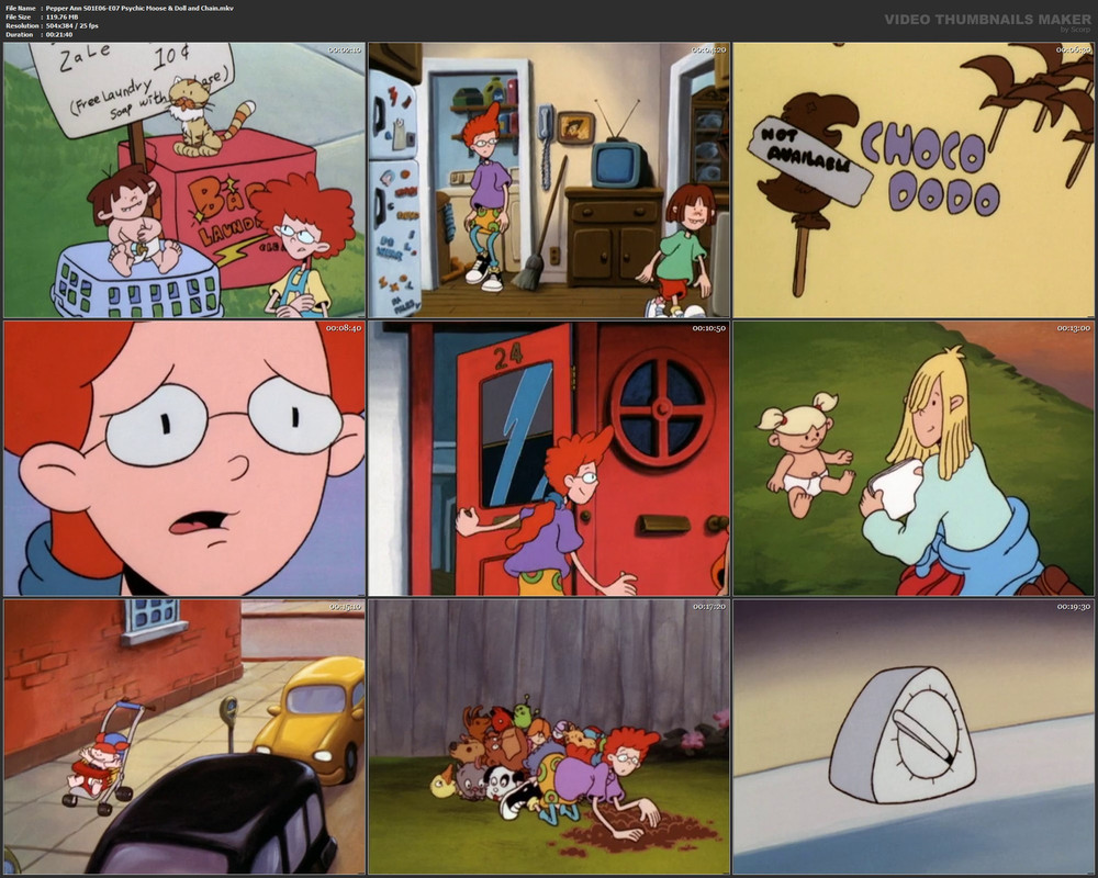 Pepper Ann S01E06-E07 Psychic Moose & Doll and Chain.mkv