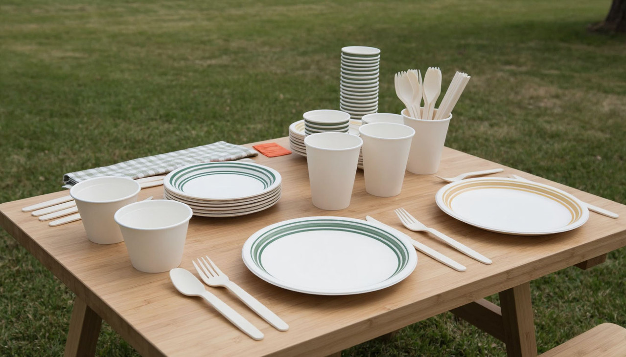 Набор одноразовой посуды для пикника