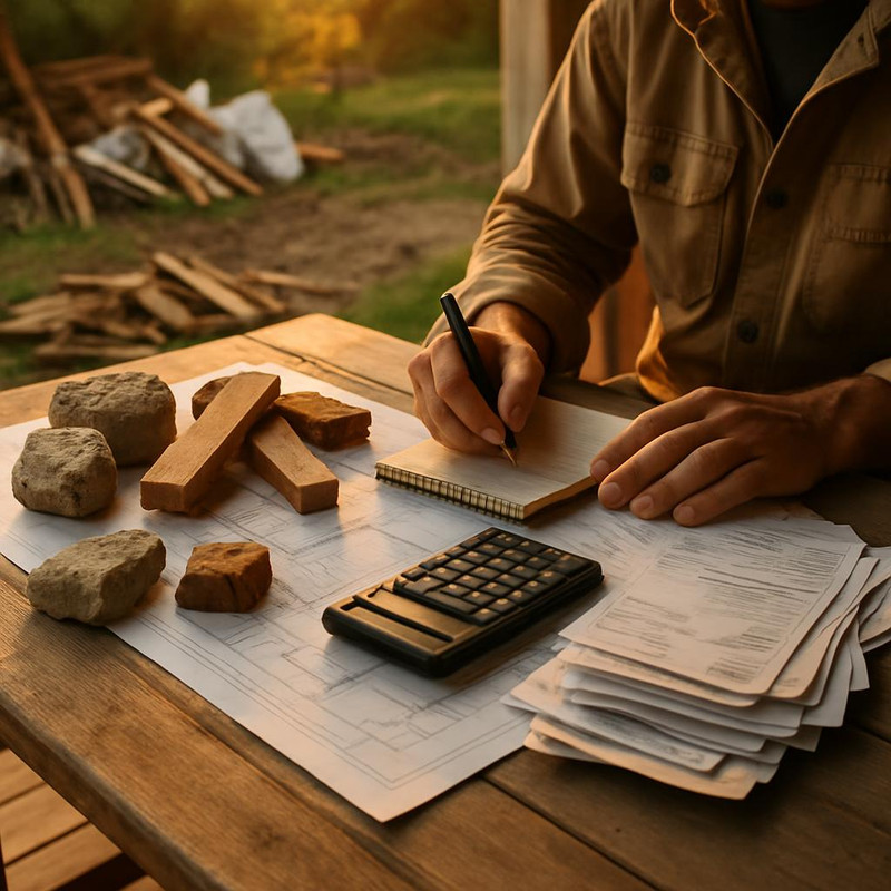 Расчет расходов на вывоз строительных отходов с дачи