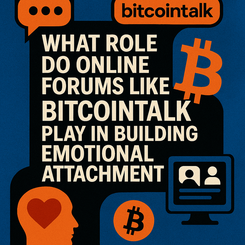 What role do online forums like Bitcointalk play in building emotional attachment