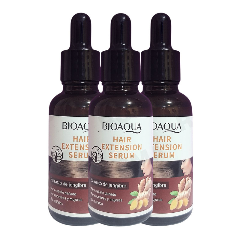 PACK 3 SÉRUM PARA EL CABELLO DE JENGIBRE 90ML BIOAQUA