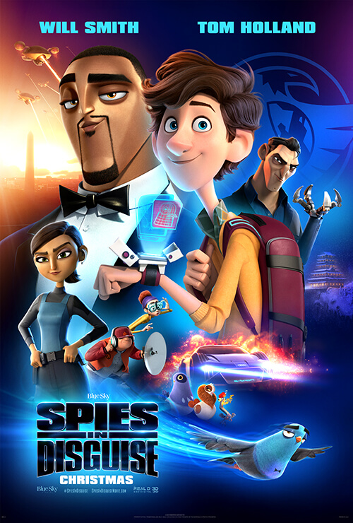 Poster Film Spies in Disguise (family.foxmovies.com)