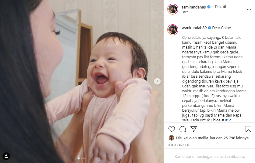 Asmirandah dan Baby Chloe