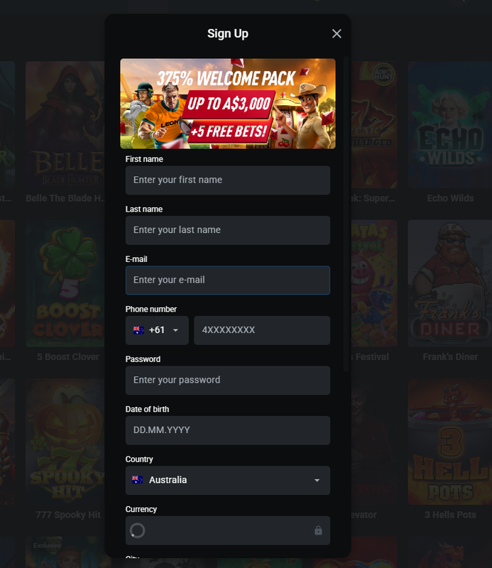 Leon Casino Sign Up