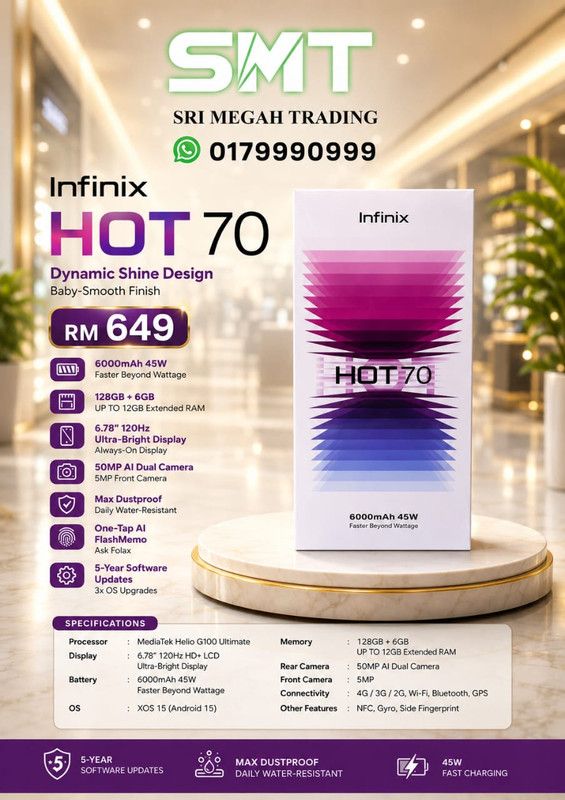 Infiinix Smart Hot 70