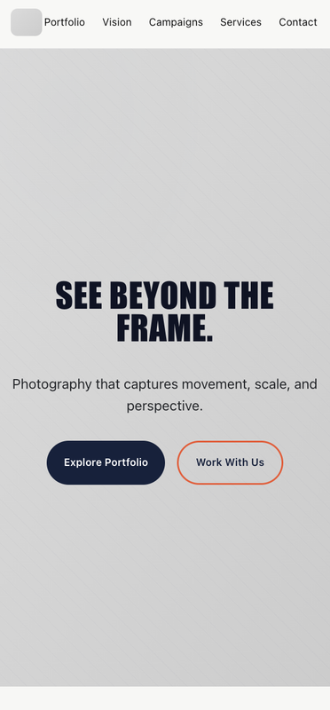 Vista Collective mobile view