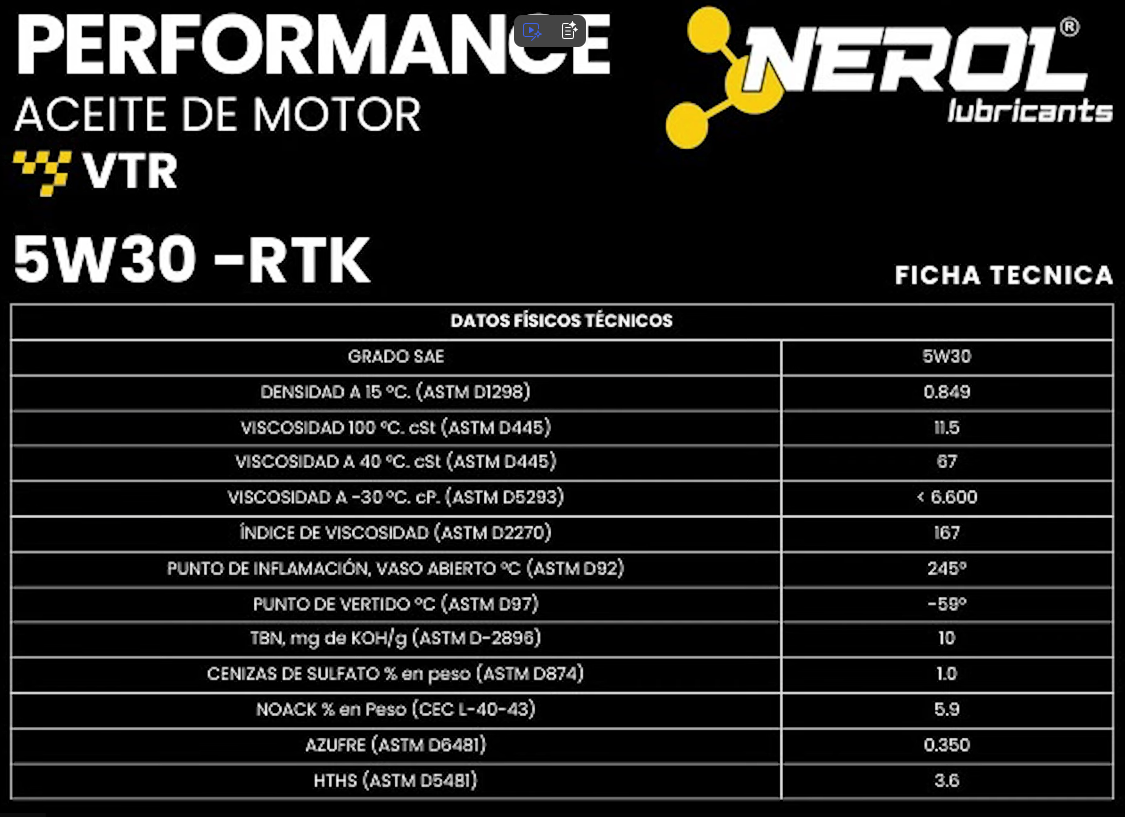 NEROL 5W 30 1