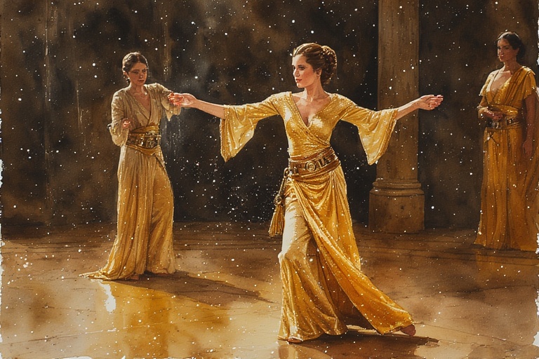 Princess-Leia-in-Golden-outfit-(28)