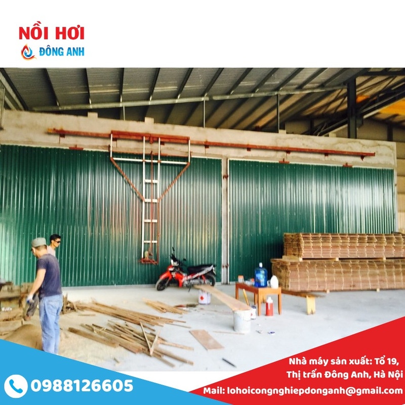 lò sấy gỗ 50m3