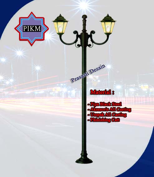 Tiang Lampu Jalan Pju Oktagonal